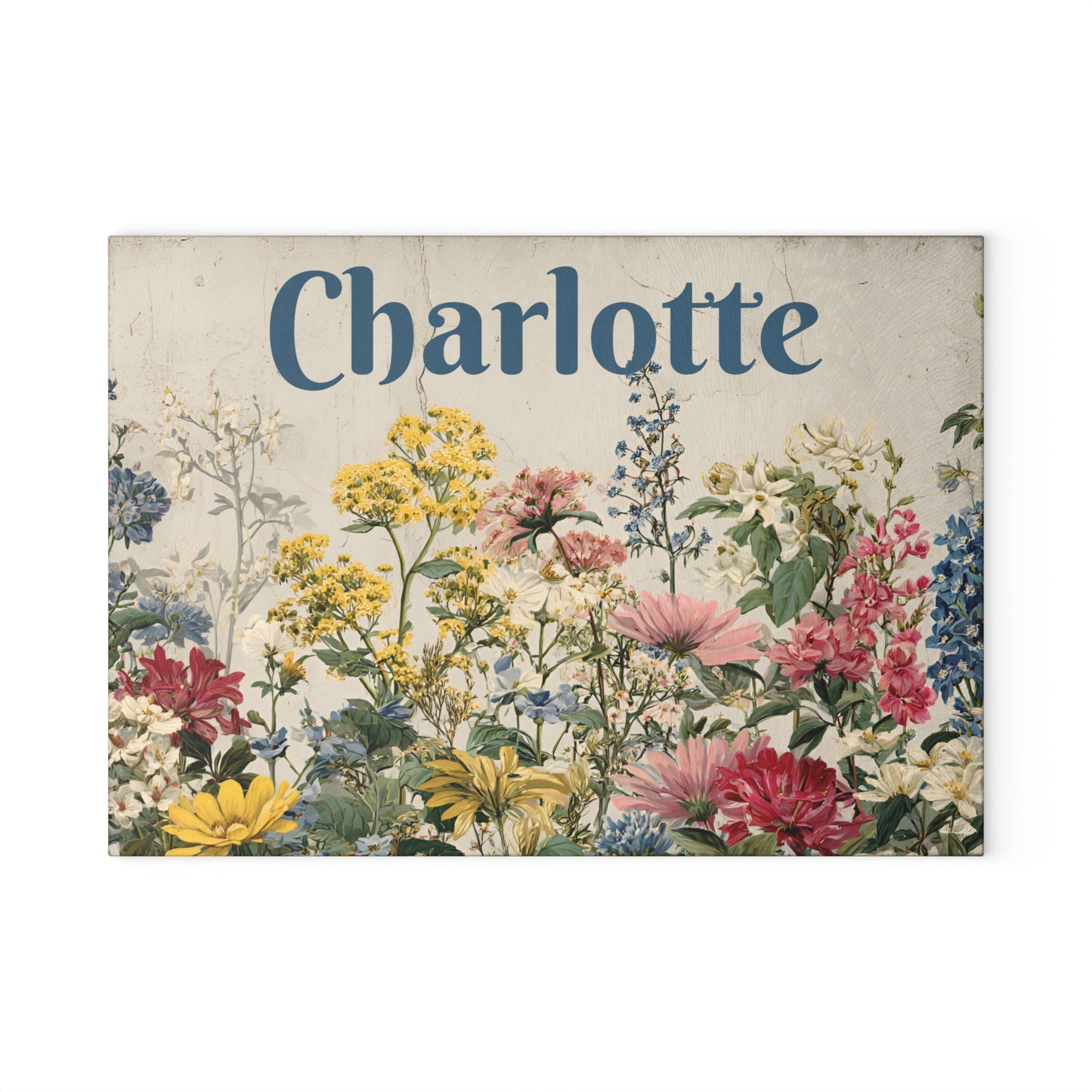 Vintage Wildflowers Cutting Board