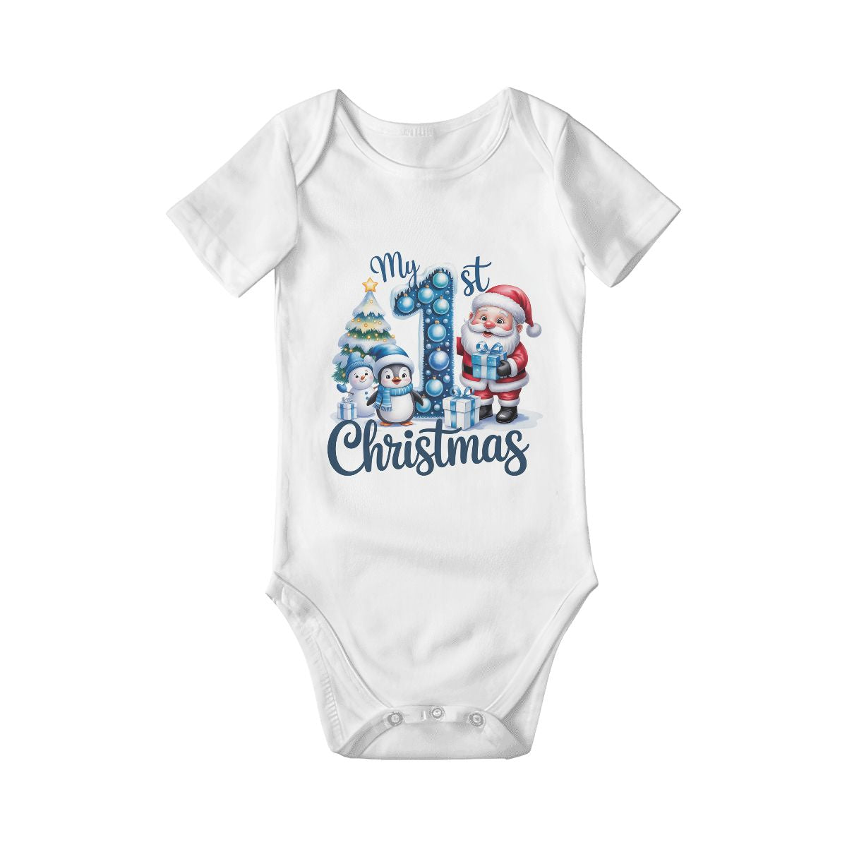 Baby Boy's First Christmas Onesie