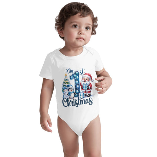 Baby Boy's First Christmas Onesie