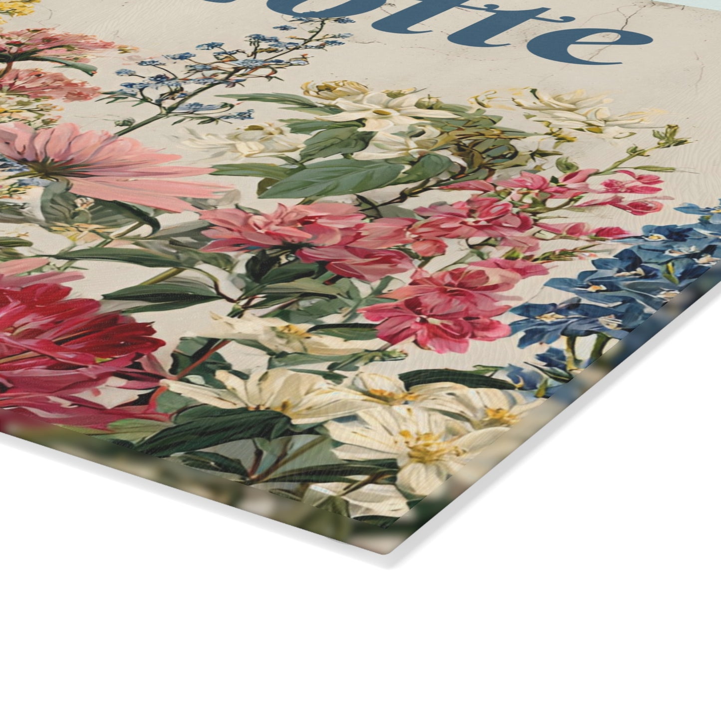 Vintage Wildflowers Cutting Board