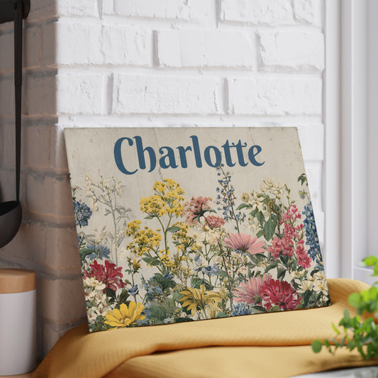 Vintage Wildflowers Cutting Board