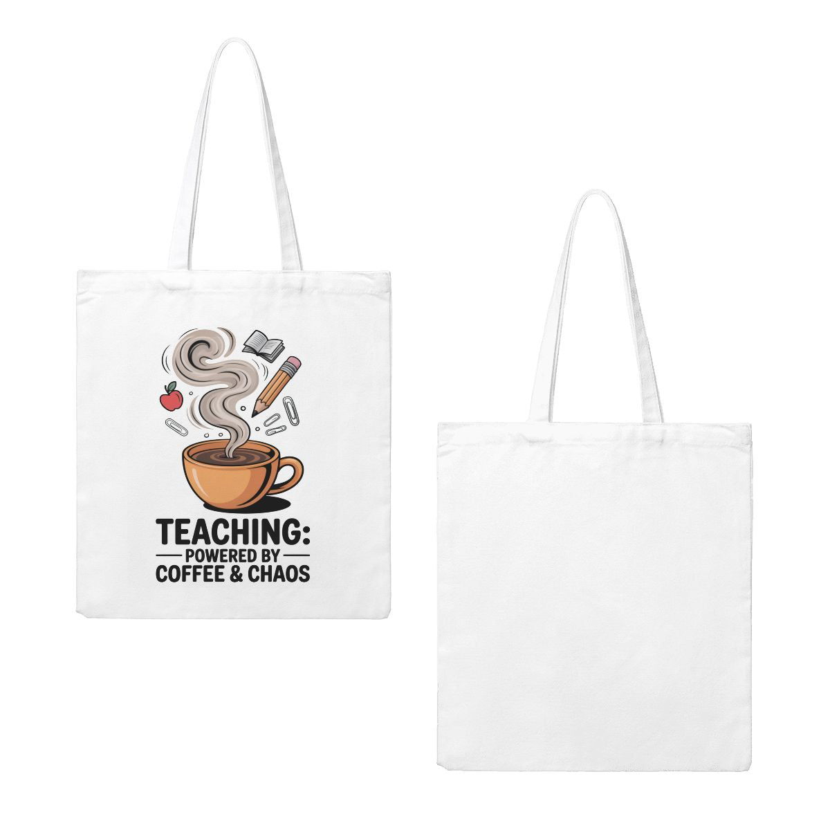 Caffeinated & Educated Tote Bag (Made in USA)