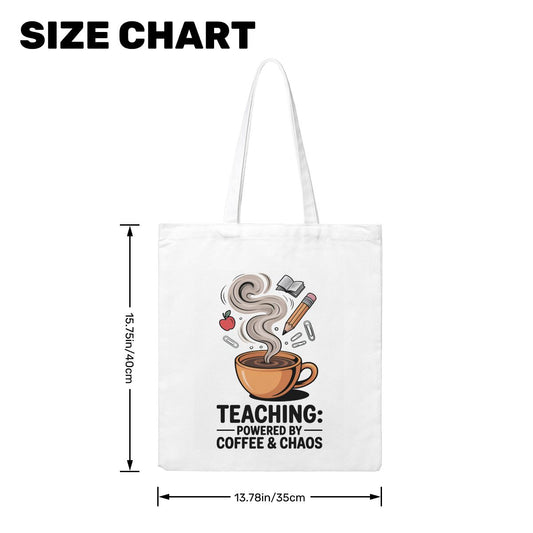 Caffeinated & Educated Tote Bag (Made in USA)