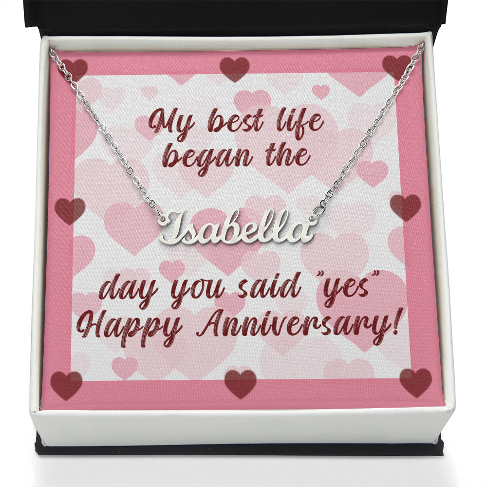 Happy Anniversary Necklace