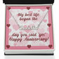 Happy Anniversary Necklace