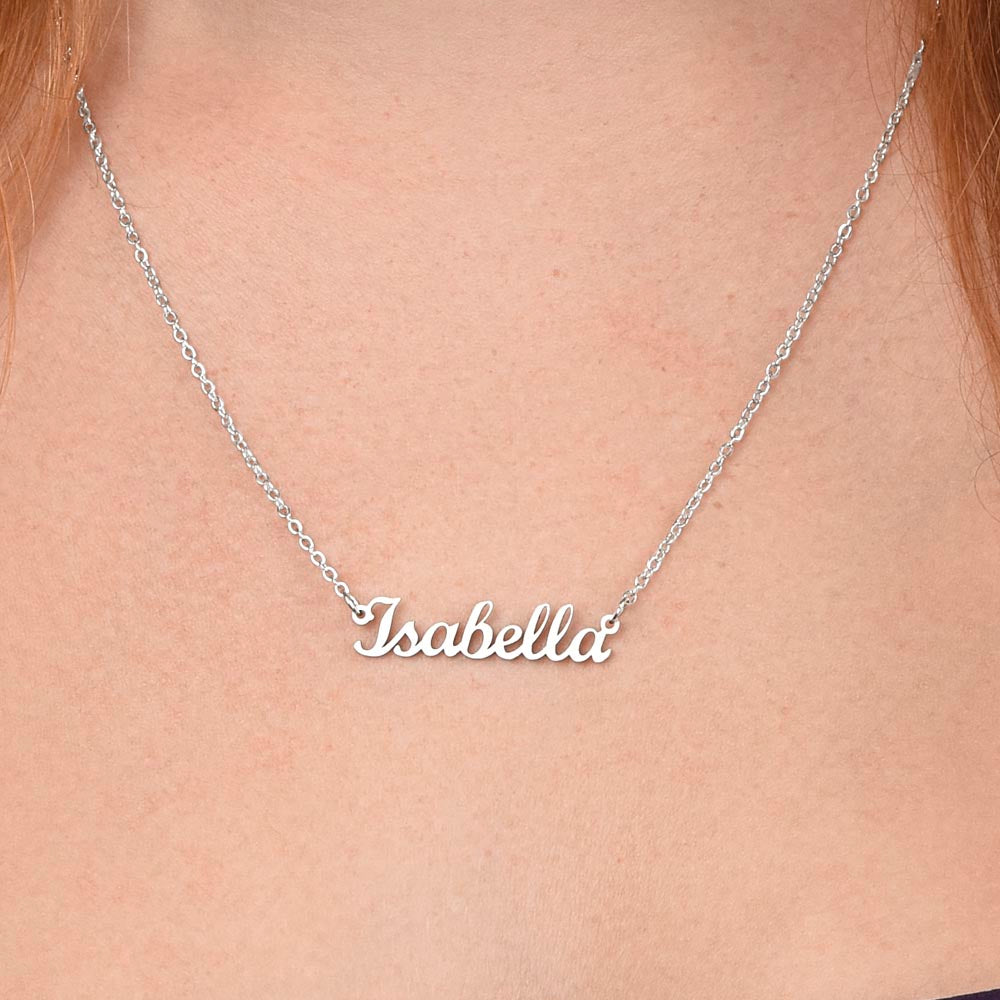 Congratulations Graduate Name Necklace