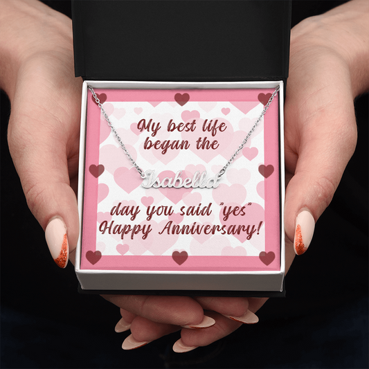 Happy Anniversary Necklace