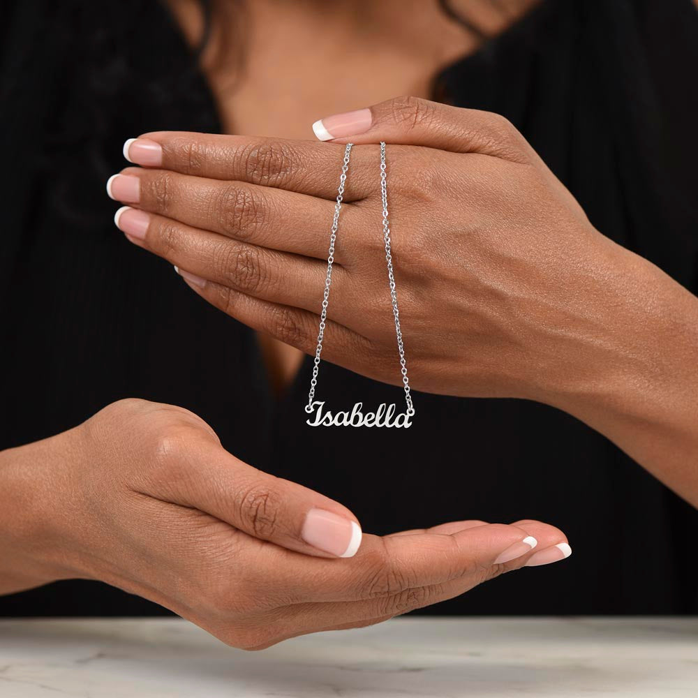 Congratulations Graduate Name Necklace