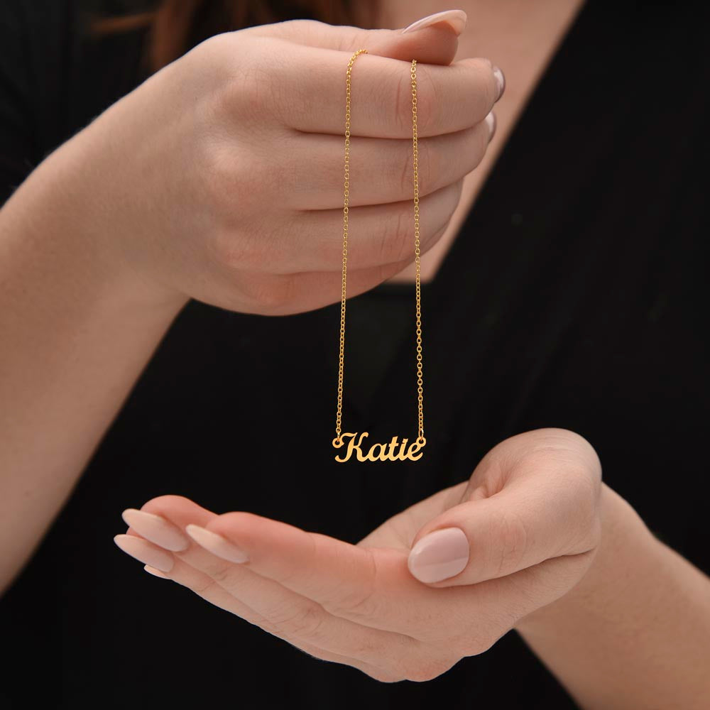 Congratulations Graduate Name Necklace