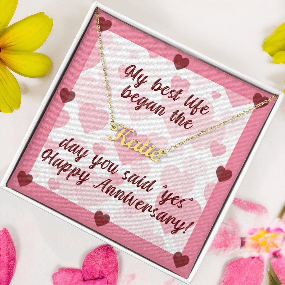 Happy Anniversary Necklace
