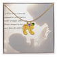 New Mother - Baby Feet Necklace with Birthstone
