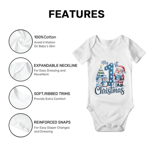 Baby Boy's First Christmas Onesie