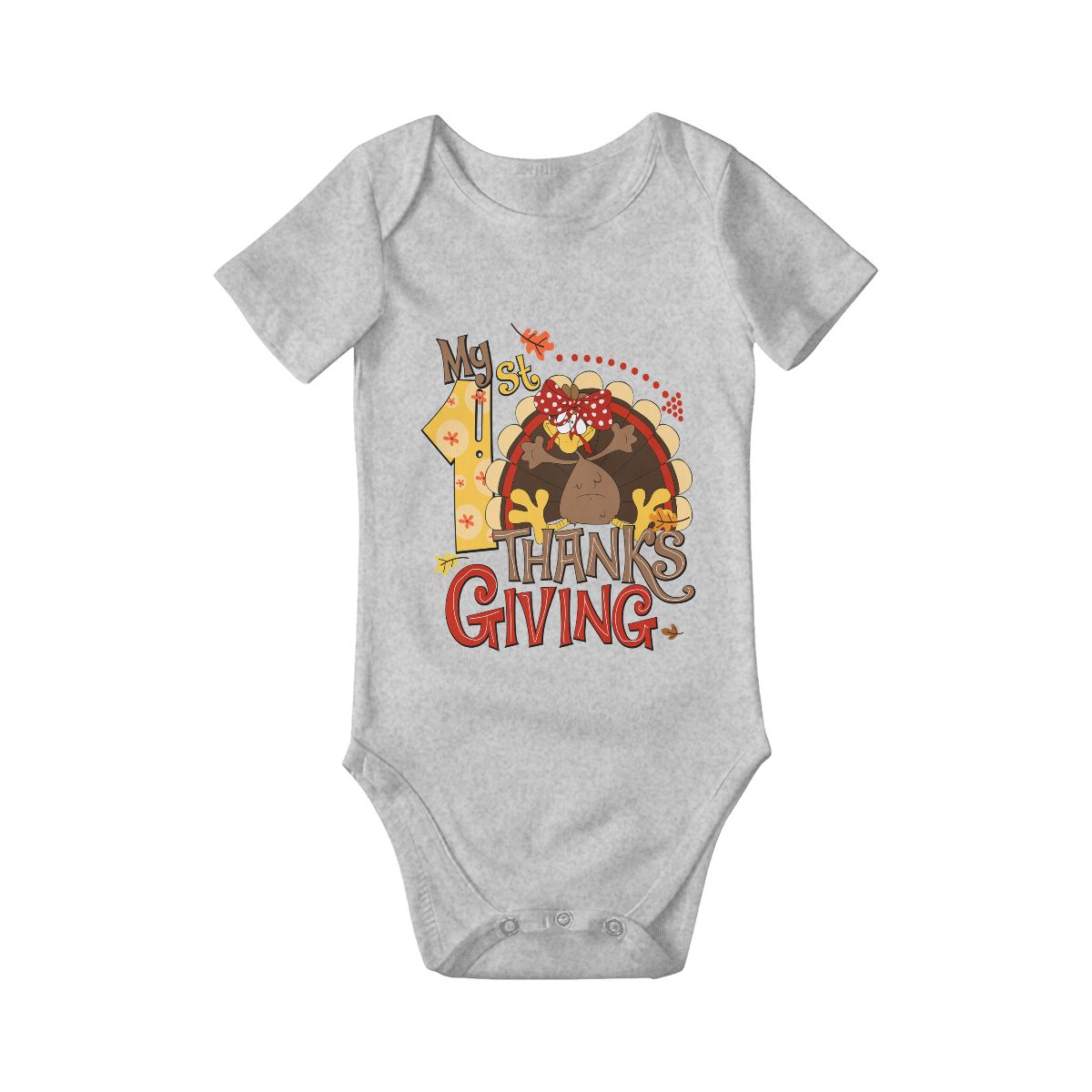 Baby Girl's First Thanksgiving Onesie