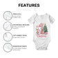 Baby Girl's First Christmas Onesie